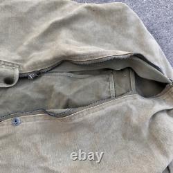 Vtg WWII Aviator's Kit Bag AN6505-1 2 Zippers Military US Army Air Force USAF