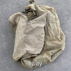 Vtg WWII Aviator's Kit Bag AN6505-1 2 Zippers Military US Army Air Force USAF