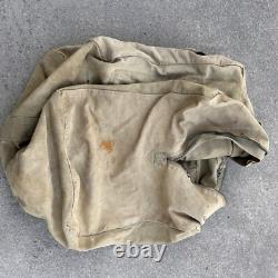 Vtg WWII Aviator's Kit Bag AN6505-1 2 Zippers Military US Army Air Force USAF