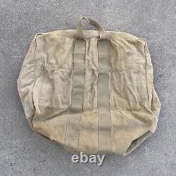 Vtg WWII Aviator's Kit Bag AN6505-1 2 Zippers Military US Army Air Force USAF