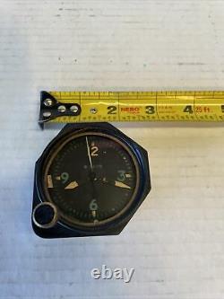 Vtg WWII US ARMY AIR CORP WALTHAM WATCH 8 DAY COCKPIT AIRCRAFT CLOCK WORKS