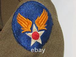 Vtg Wwii U. S. Army Wool Dress Jacket! Army Air Force & Communications Patches Xs