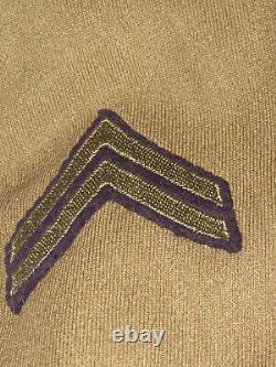 Vtg Wwii U. S. Army Wool Dress Jacket! Army Air Force & Communications Patches Xs
