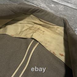Vtg Wwii Usaaf Army Air Forces Staff Sergeant Wings Pin Patches Wool Jacket 39-s