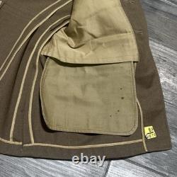 Vtg Wwii Usaaf Army Air Forces Staff Sergeant Wings Pin Patches Wool Jacket 39-s