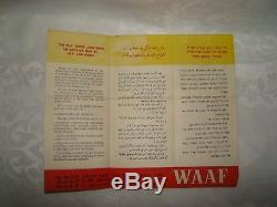 WAAF Women Air Force Palestine Hebrew Jewish British Army Brochure WW2 RAF ATS