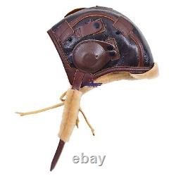 WORLD WAR II US ARMY AIR FORCE REPRO TYPE B-6 FLYING HELMET With Ear Cups