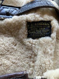 WW11 1940's US Army Air Force Shearling Flight Pants Trouser Size 38 R
