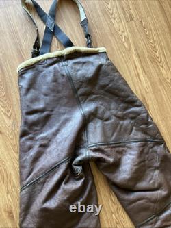 WW11 1940's US Army Air Force Shearling Flight Pants Trouser Size 38 R