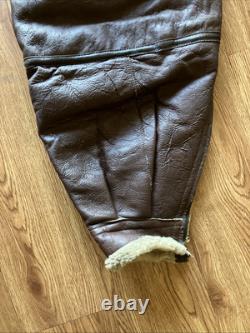 WW11 1940's US Army Air Force Shearling Flight Pants Trouser Size 38 R