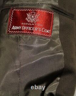 WW11 2 Army Air Corp OFFICER's Brown Jacket Size 39 Reg