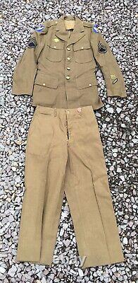 WW2 1940s US 11th Air Force Army Air Corps Wool Dress Uniform/Trousers