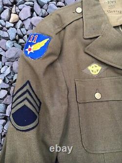 WW2 1940s US 11th Air Force Army Air Corps Wool Dress Uniform/Trousers