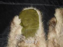 WW2 1941 Nome Alaska US Army Air Corps Fur Mittens Size L Green Leather Palm 40s