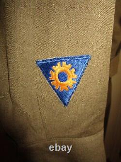 WW2, 1945, USAAF, US Army Air Force Ike Uniform, Staff Sgt, Engineer, Named