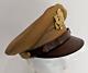WW2 1946 US Army Air Corps Military Officers Khaki Visor service Cap size 7