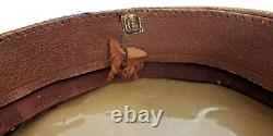 WW2 1946 US Army Air Corps Military Officers Khaki Visor service Cap size 7