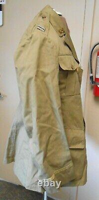 WW2 28th Division US Army Air Force Pilots Tunic 3 Sterling Silver Wings