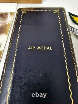 WW2 421st Bomb Group Army Air Corp NAMED Group Medals Pins Flight Record Letters