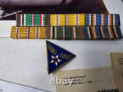 WW2 421st Bomb Group Army Air Corp NAMED Group Medals Pins Flight Record Letters