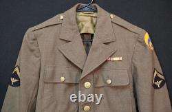 WW2 AAC Army Air Corps Winged Propeller PFC Class A Uniform Coat Pinwheel Patch