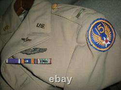 WW2 ARMY AIR CORPS LT. TUNIC PILOT 766th BOMB SQDN withMEDAL CASES IDENTIFIED