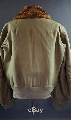 WW2 ARMY AIR FORCE B-15 FLIGHT JACKET with SQUADRON PATCH, NAMED
