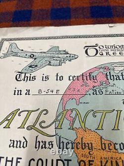WW2 Army Air Corp Certificate Pilot B-54E Navigator Medical Patient 1945 Fdk2
