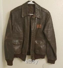 WW2 Army Air Corp Flight Instructors Leather Jacket A-2 Named
