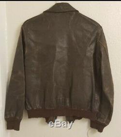 WW2 Army Air Corp Flight Instructors Leather Jacket A-2 Named