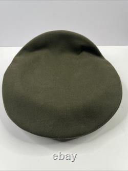WW2 Army Air Corp Officers Crusher Visor Hat Cap Size 6-7/8 withbadge (1942)
