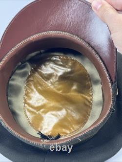 WW2 Army Air Corp Officers Crusher Visor Hat Cap Size 6-7/8 withbadge (1942)