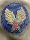 WW2 Army Air Corp Uniform With Bullion Patch English With Screw Back Disc