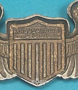 WW2, Army Air Corps Glider Pilot Wing, Angus & Coote, Pinack, Excellent Cond, #5