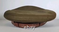 WW2 Army Air Corps Officers Crusher Visor Cap Badge NAMED DATED 1945 Captain