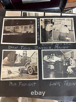 WW2 Army Air Corps Photographer Lot, Plane Crash Photos 164, Maine, Uniforms