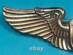 WW2, Army Air Corps Pilot Wing, Amcraft Hallmark, Pinack, Sterling, Exc. Cond, #3