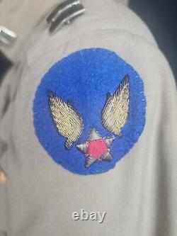 WW2 Army Air Corps Pilots Uniform With Stunning Bullion Wings Custom Jacket