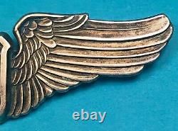 WW2, Army Air Corps Service Pilot Wing, LG Balfour, 3 Pinack, Exc. Cond, #5