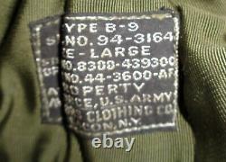 WW2 Army Air Corps Type B 9 Fur Flight Hat Large AAC AAF B-9 WWII