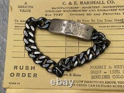 WW2 Army Air Corps photo album dog tag ID bracelet AAC