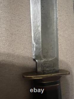 WW2 Army Air Force Corps + Navy Pilot Mode 5679 L36 Knife WWII Original Sheath