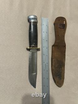 WW2 Army Air Force Corps + Navy Pilot Mode 5679 L36 Knife WWII Original Sheath