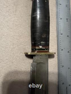 WW2 Army Air Force Corps + Navy Pilot Mode 5679 L36 Knife WWII Original Sheath