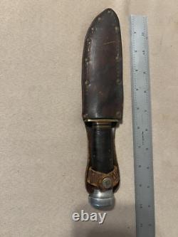 WW2 Army Air Force Corps + Navy Pilot Mode 5679 L36 Knife WWII Original Sheath