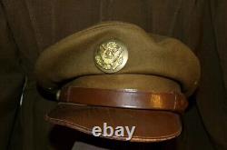WW2 CBI US ARMY AIR CORP Coat Pants Cap Uniform Photos Named VICTOR DAVID