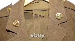 WW2 CBI US ARMY AIR CORP Coat Pants Cap Uniform Photos Named VICTOR DAVID