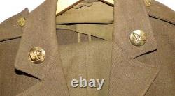 WW2 CBI US ARMY AIR CORP Coat Pants Cap Uniform Theater Made Photo VICTOR DAVID