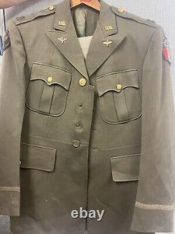 WW2 Captain US Army Air corps Air Corp CBI Theater Dress jacket VTG AUTHENTIC