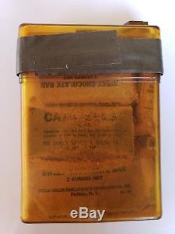 WW2 E3A Army Air Corp Pilot Navy First Aid Survival Emergency Kit Flask Tape Lid